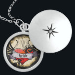 Collar De Plata De Ley Pergamino quemado por garganta de cuello de novia<br><div class="desc">Pergamino moreno Renacimiento Gótico Bride Necklace Grunge Gótico Quemado</div>