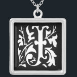 Collar de plata en Momograma<br><div class="desc">Collares Keepsake Elija ya sea el acabado plateado de oro o el Personalizado exclusivo de plata estéril !st Navidades Boda regalo Keepsake Wedding Party Necklaces - para cambiar el color de fondo - haga clic en personalizar - haga clic en editar - elija la última herramienta en el menú desplegable...</div>
