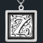 Collar de plata en Momograma<br><div class="desc">Collares Keepsake Elija ya sea el acabado plateado de oro o el Personalizado exclusivo de plata estéril !st Navidades Boda regalo Keepsake Wedding Party Necklaces - para cambiar el color de fondo - haga clic en personalizar - haga clic en editar - elija la última herramienta en el menú desplegable...</div>