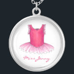 collar de profesores de danza tutu de ballet perso<br><div class="desc">Cuenta con un ilustracion original con tema de ballet. Simplemente personaliza con el nombre de tu profesor de baile un regalo único de vacaciones!</div>