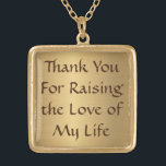 Collar de regalo de suegra - Platado de oro<br><div class="desc">Gracias por despertar el amor de mi vida</div>