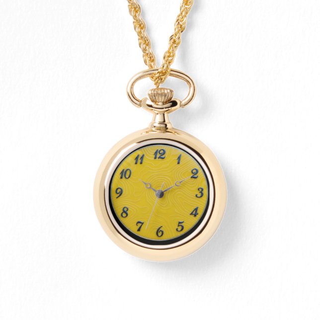 Collar de reloj con dial de limón (Anverso)
