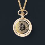 collar de reloj de bitcoin dorado<br><div class="desc">collar de reloj de bitcoin dorado</div>