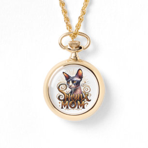 Collar de reloj para mamá de gato Sphynx