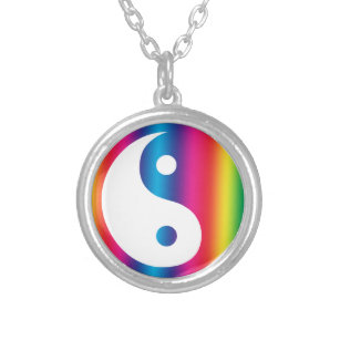 Collar de Yin Yang del arco iris
