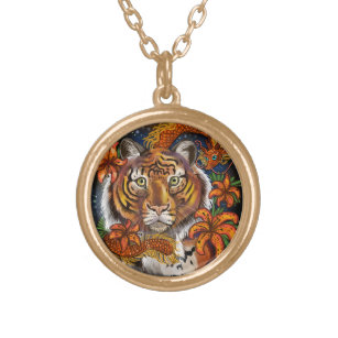 Collar Dorado Año chino del tigre