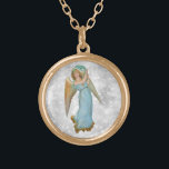 Collar Dorado *~* Classic Vintage AP40 Palm Angel Hermosa<br><div class="desc">(ID de búsqueda AP40 para diseños similares) Transferir a otros productos si lo desea. Diseño de ROUND Gold de época con arte clásico dulce de una joven HERMOSA ANGEL HERMOSA CON UNA HOJA DE PALMA . * Antecedentes de raya de rombo Purpurina romántico retro enérgicamente mejorado ANGEL. HERMOSA ANGEL FEMENINA...</div>