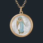 Collar Dorado *~* Classic Vintage AP40 Palm Angel Hermosa<br><div class="desc">(ID de búsqueda AP40 para diseños similares) Transferir a otros productos si lo desea. Diseño de ROUND Gold de época con arte clásico dulce de una joven HERMOSA ANGEL HERMOSA CON UNA HOJA DE PALMA . * Antecedentes de raya de rombo Purpurina romántico retro enérgicamente mejorado ANGEL. HERMOSA ANGEL FEMENINA...</div>