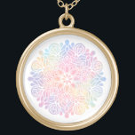 Collar Dorado *~* Color de agua Pastel Arcoiris Mandala Espiritu<br><div class="desc">MANDALA PASTEL NECKLACE - Para curadores, curación, curación de energía* Tarjeta de regalo mejorada - Curación de color de agua Curación de sanación Hermoso PASTEL DE RAINBOW SIMPLE MANDALA MINIMAL suave Esotétrico Espiritual Metafísico Nuevo Edad de ORO PLANTADO PASTEL MANDALA NECKLACE Este diseño suavemente poderoso de MANDALA funcionará bien para...</div>