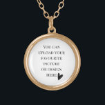 Collar Dorado DIY, personalizado<br><div class="desc">Usted puede fácilmente personalizar este producto. Puedes subir tu diseño en formato JPG haciendo clic en el botón de personalización azul.</div>