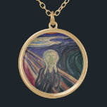 Collar Dorado El grito de Edvard Munch, el expresionismo vintage<br><div class="desc">El Scream aka Skrik (1893) de Edvard Munch es un bello cuadro artístico del expresionismo vintage. El Scream es la obra más famosa de Munch y una de las pinturas artísticas más reconocibles del mundo, y se ha interpretado ampliamente como que representa la ansiedad universal del hombre moderno. Pintada con...</div>