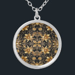 Collar dorado floral<br><div class="desc">Hermoso collar floral dorado</div>