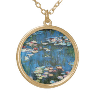Collar Dorado Impresionismo vintage por Claude Monet