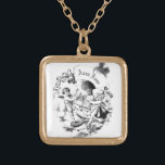 Collar Dorado *~* Libros de lectura de cherúb cupido y vintage A<br><div class="desc">(búsqueda en AP40 para diseños similares )) NECKLACE de Vintage chapado en oro - Ángeles SQUARE . PERSONALIZAR y PERSONALIZAR con su NOMBRE que aparecerá en el SCROLL. ANTIGUO Vintage Victoriano, ANGELS, ANGELS, CHERUBS, CUPIDS, lectura de LIBROS y SCROLLS. — Como sanador profesional de energía espiritual a distancia desde 2001,...</div>