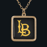Collar Dorado Logotipo del estado de Long Beach<br><div class="desc">Mira estos diseños de Long Beach de la Universidad Estatal de California. Muestra tu Orgullo Estatal de California con estos nuevos productos de la Universidad. Estos son los regalos perfectos para el estudiante, alumno, familia, amigo o fan de Long Beach en su vida. Todos estos productos de Zazzle están en...</div>