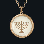 Collar Dorado Menorah ~ Hanukkah Celebration<br><div class="desc">La Menorah tradicional para tu celebración de Hanukkah,  un Bar Mitzvah o Bat Mitzvah en un pendente para llevar a tu sinagoga,  oficina,  fiesta de cena,  almuerzo porque es perfecto para cualquier ocasión.</div>