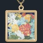 Collar Dorado Midnight Florals II<br><div class="desc">Floral</div>