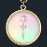 Collar Dorado *~* Mujer de masaje - Luna Sun Nirvana Yoga Reiki<br><div class="desc">Collar de oro redondo, metal, espiritual, de nueva era. JEWELRY WITH INTENTION (R) - Collares de joyas de alta potencia redondos y dorados amarillos. Como curandero profesional de energía espiritual a distancia desde 2001, he aprendido, desarrollado y utilizado el poder de la intención de sanar la energía. Toda mi JOYA...</div>