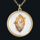Collar Dorado *~* Nórdica Artsy RUNE AP87 VIKING Inspirado en la<br><div class="desc">(Buscar en AP87 cosas Viking o AP40 para artículos similares ) - NECKLACE . La imagen es grande, por lo que no dude en TRANSFERIRSE a cualquier PRODUCTO ZAZZLE que elija. JOYAS CON INTENCIÓN (R) - crea tu propia intención. Usa este arte genial, creativo, artístico, moderno pero vintage, hermoso arte...</div>