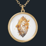 Collar Dorado *~* Nórdica Artsy RUNE AP87 VIKING Inspirado en la<br><div class="desc">(Buscar en AP87 cosas Viking o AP40 para artículos similares ) - NECKLACE . La imagen es grande, por lo que no dude en TRANSFERIRSE a cualquier PRODUCTO ZAZZLE que elija. JOYAS CON INTENCIÓN (R) - crea tu propia intención. Usa este arte genial, creativo, artístico, moderno pero vintage, hermoso arte...</div>