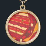 Collar Dorado Resumen de paneles Naranjas<br><div class="desc">Un sueño surrealista,  estos paneles naranjas abstractos de colores vivos parecen cera derretida que fluye a través de un lienzo. Una creación de Jennifer Goldberger,  este trabajo es asombroso en su uso imaginativo del color y las líneas. ¡Elige la tuya!</div>