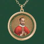Collar Dorado Ronda de St. Peter Faber (BK 051)<br><div class="desc">Para un hombre acreditado con muchos primeros y uno de sus tres cofundadores, San Pedro Faber (1506-1546) no es terriblemente conocido fuera de los círculos jesuitas. Al principio, era el único compañero de cuarto de universidad de San Francisco Xavier en la Universidad de París. Posteriormente se unió a los hombres...</div>