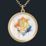 Collar Dorado *~*RUNE AP87 VIGILANDO el Anciano del Arcoiris de<br><div class="desc">(Buscar en AP87 cosas Viking o AP40 para artículos similares ) - NECKLACE . La imagen es grande, por lo que no dude en TRANSFERIRSE a cualquier PRODUCTO ZAZZLE que elija. JOYAS CON INTENCIÓN (R) - crea tu propia intención. Usa este arte artístico creativo artístico moderno pero vintage bello arte...</div>