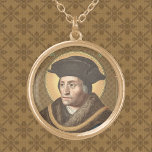Collar Dorado St. Thomas More (SAU 26)<br><div class="desc">St. Thomas More (1470-1535) fue verdaderamente un hombre del Renacimiento Inglés: era abogado, estadista, filósofo social, autor, hombre de familia y humanista cristiano. También se convirtió en mártir bajo Enrique VIII porque se opuso al divorcio del Rey de Catalina de Aragón y a que tomara el título de "Jefe Supremo...</div>