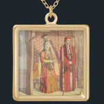 Collar Dorado Una boda judía, grabada por los párrocos de<br><div class="desc">Imagen: 83446 una boda judía,  grabada por los párrocos de Charles,  1862 (litho). Lennep,  furgoneta de H.J. (siglo XIX) (después). Colección privada,  la colección de Stapleton.  Arte,  Bello Artes.</div>