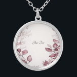 Collar moderno de hojas rojas<br><div class="desc">Hermoso collar de hojas rojas modernas</div>