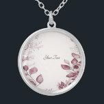 Collar moderno de hojas rojas<br><div class="desc">Hermoso collar de hojas rojas modernas</div>