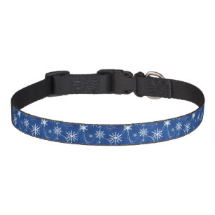 Collar Para Mascotas Collar de perro azul con chispa de nieve