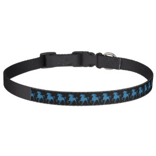 Collar Para Mascotas Collar de Perro Unicornio de Fuego Azul