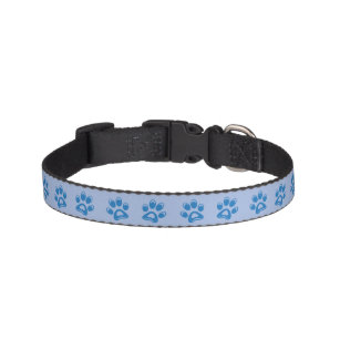 Collar Para Mascotas Collarín de perros con la mano azul