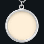 Collar Plateado Almendra en blanco (color sólido)<br><div class="desc">Almendra en blanco (color sólido)</div>