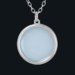 Collar Plateado Azul beau (color sólido)<br><div class="desc">Azul beau (color sólido)</div>