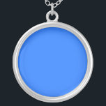 Collar Plateado Azul (Crayola) (color sólido)<br><div class="desc">Azul (Crayola) (color sólido)</div>