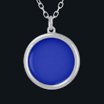 Collar Plateado Azul (Pantone) (color sólido)<br><div class="desc">Azul (Pantone) (color sólido)</div>