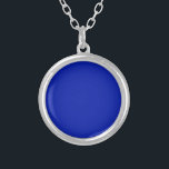 Collar Plateado Azul (Pantone) (color sólido)<br><div class="desc">Azul (Pantone) (color sólido)</div>