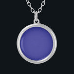Collar Plateado Azul (pigmento) (color sólido)<br><div class="desc">Azul (pigmento) (color sólido)</div>