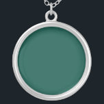 Collar Plateado Azul-verde (rueda de color) Mar profundo Verde<br><div class="desc">Azul-verde (rueda de color) Mar profundo Verde</div>