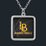 Collar Plateado Baloncesto Estatal de Long Beach<br><div class="desc">Mira estos diseños de Long Beach de la Universidad Estatal de California. Muestra tu Orgullo Estatal de California con estos nuevos productos de la Universidad. Estos son los regalos perfectos para el estudiante, alumno, familia, amigo o fan de Long Beach en su vida. Todos estos productos de Zazzle están en...</div>