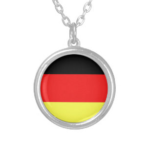Collar Plateado Bandera alemana