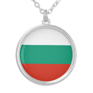 Collar Plateado Bandera búlgara patriótica