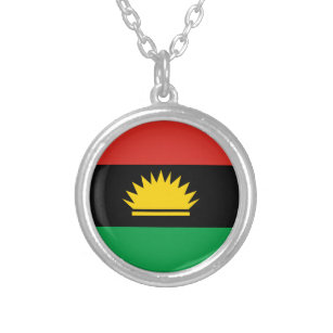 Collar Plateado Bandera de Biafra (Bịafra)