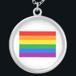 COLLAR PLATEADO BANDERA OFICIAL DE ORGULLO GAY<br><div class="desc">Si la vida fuera una camiseta, ¡sería totalmente gay! Explorar más de 1, 000 diseños de humor, orgullo, igualdad, jerga y matrimonio GLBT. La vestimenta gay, lesbiana, trans, gay e intersexual más única de la web. Todo desde GAY a Z @ www.GlbtShirts.com ENCONTRARNOS EN: LA WEB: http://www.GlbtShirts.com FACEBOOK: http://www.facebook.com/glbtshirts TWITTER:・...</div>