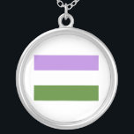 COLLAR PLATEADO BANDERA OFICIAL DE ORGULLO GENDERQUEER<br><div class="desc">Si la vida fuera una camiseta, ¡sería totalmente gay! Explorar más de 1, 000 diseños de humor, orgullo, igualdad, jerga y matrimonio GLBT. La vestimenta gay, lesbiana, trans, gay e intersexual más única de la web. Todo desde GAY a Z @ www.GlbtShirts.com ENCONTRARNOS EN: LA WEB: http://www.GlbtShirts.com FACEBOOK: http://www.facebook.com/glbtshirts TWITTER:・...</div>