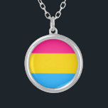 Collar Plateado Bandera Pansexual<br><div class="desc">Bandera Pansexual</div>