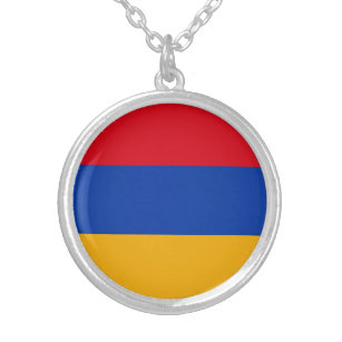 Collar Plateado Bandera patriótica armenia