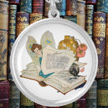 Collar Plateado Bookworm Fairy<br><div class="desc">Bookworm Fairy</div>